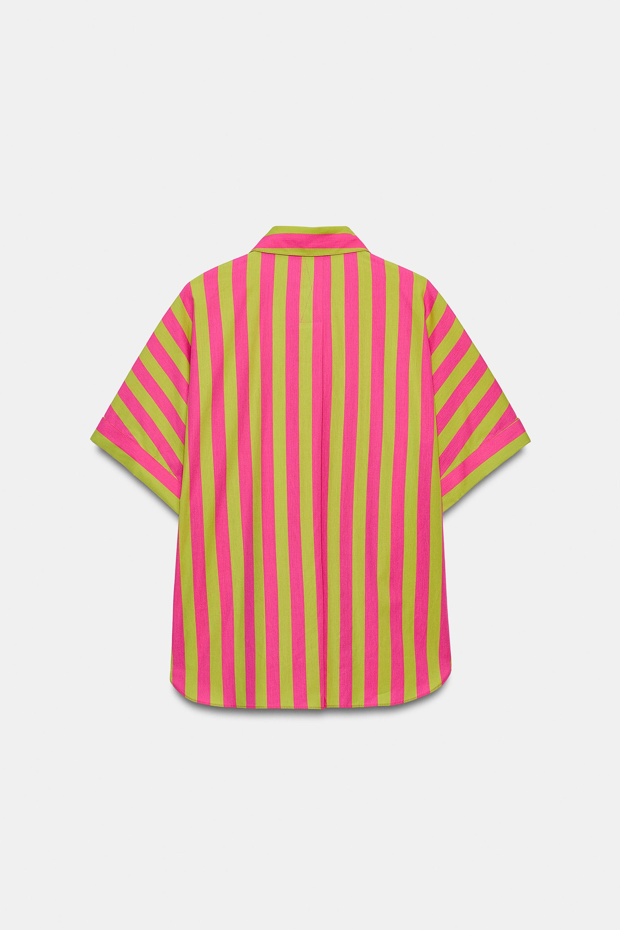 SHORT SLEEVE STRIPED SHIRT